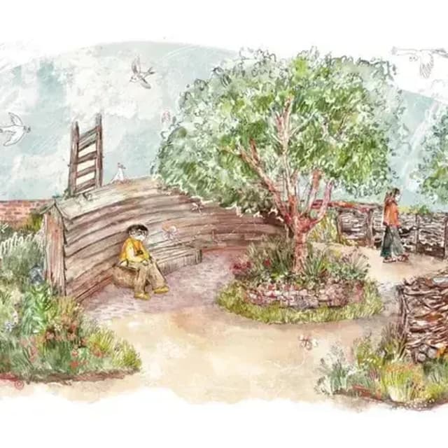 The RHS Sandringham Talking Books Garden with Lynda La Plante, Richard Osman and more