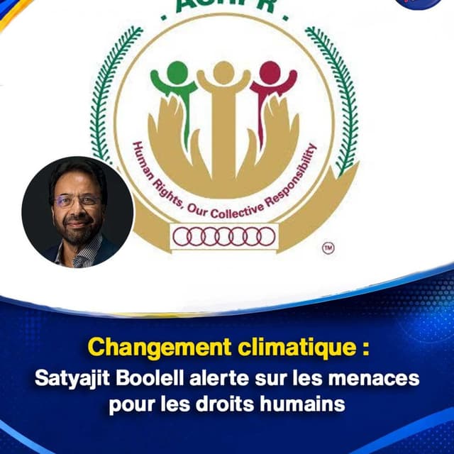 Changement climatique : Satyajit Boolell alerte sur les menaces pour les droits humains
