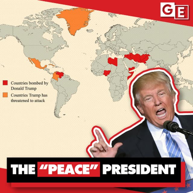 'Peace president' Trump has bombed 10 countries. Now he wants a $1.5 TRILLION military budget
