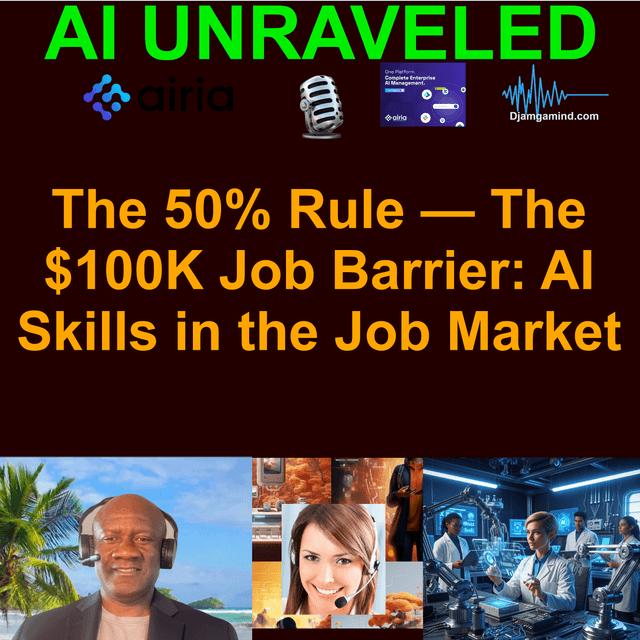 [PULSE] The 50% Rule — The $100K Job Barrier: AI Skills in the Job Market (Teaser For AI Daily News Rundown Feb 27th 2026)