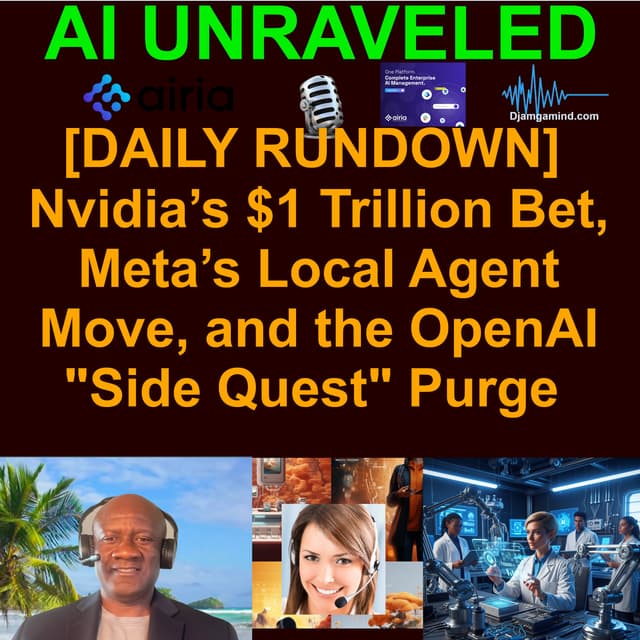 [DAILY NEWS RUNDOWN BONUS] Nvidia’s $1 Trillion Bet, Meta’s Local Agent Move, and the OpenAI "Side Quest" Purge (March 17th 2026)