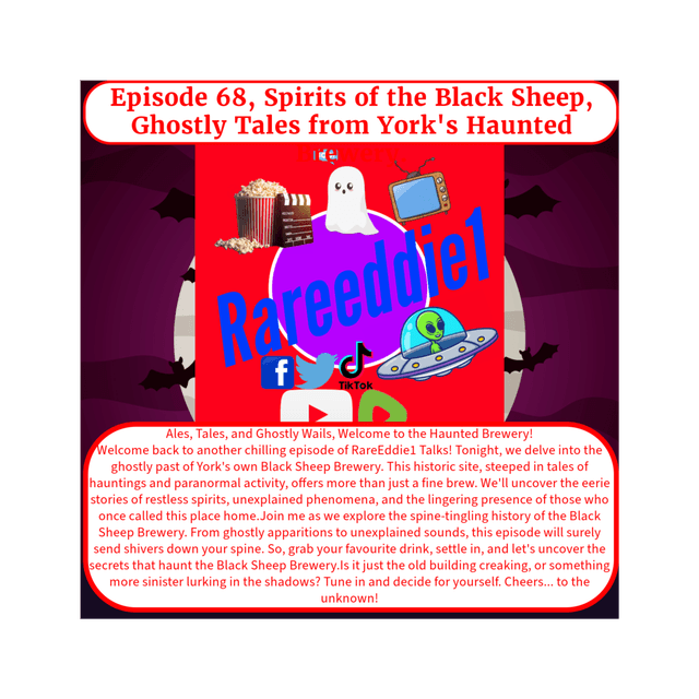 Episode 68, Spirits of the Black Sheep, Ghostly Tales from York's Haunted Brewery.