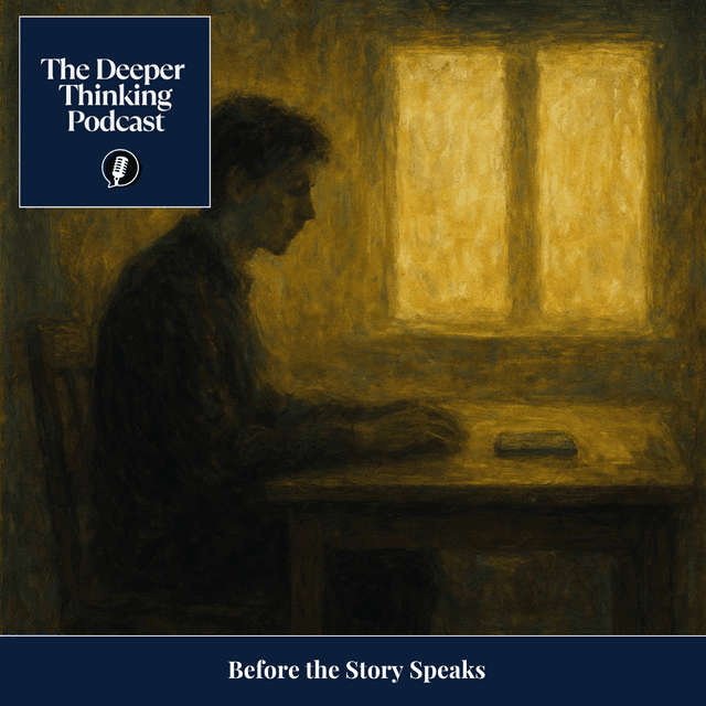 Before the Story Speaks: Narrative, Attention, and the Unmaking of the Shared World - The Deeper Thinking Podcast