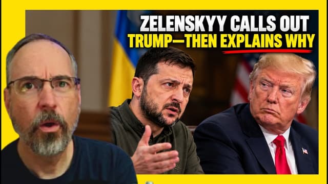 Zelenskyy Calls Out Trump: “He Couldn’t Make a Deal WITH PUTIN”