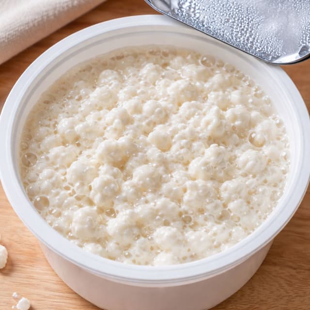 Cottage Cheese With Bubbles In