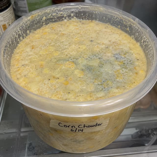 Corn Chowder in the Fridge for a Week