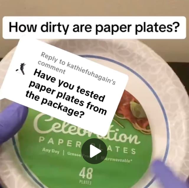 Using the Top Paper Plate