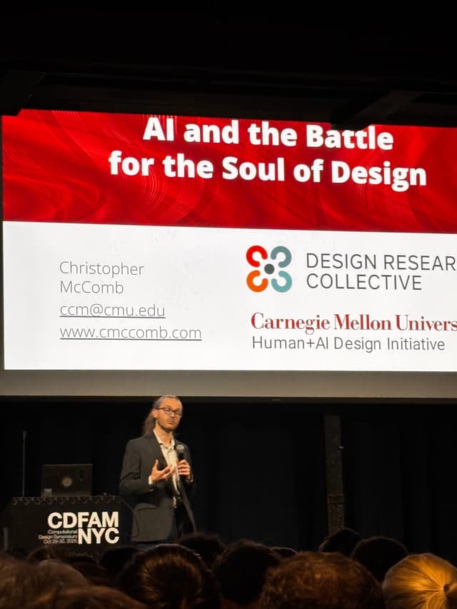AI and the Battle for the Soul of Design - Chris McComb - Carnegie Mellon University