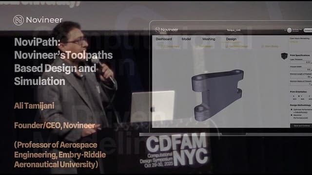 Simulation and Optimization for FFF/FDM Printed Parts - Dr. Ali Tamijani - Novineer
