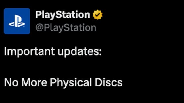 No More Physical Playstation Discs Anymore...