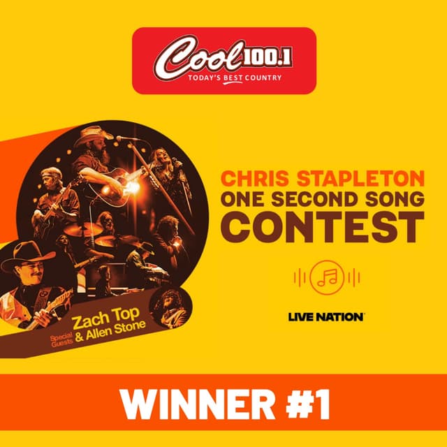 Chris Stapleton One Second Song Contest - Winner #1