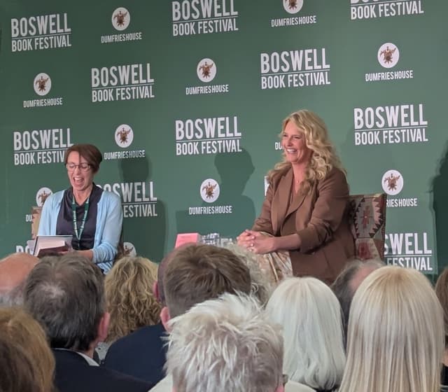 Penny Lancaster at the Boswell Book Festival