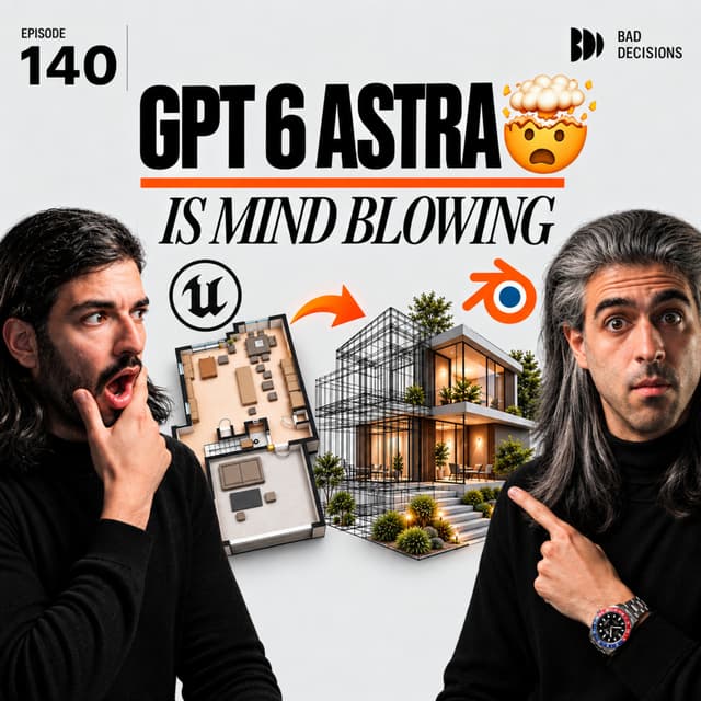 GPT-6 ASTRA turned a FLOOR PLAN into a 3D House in Blender