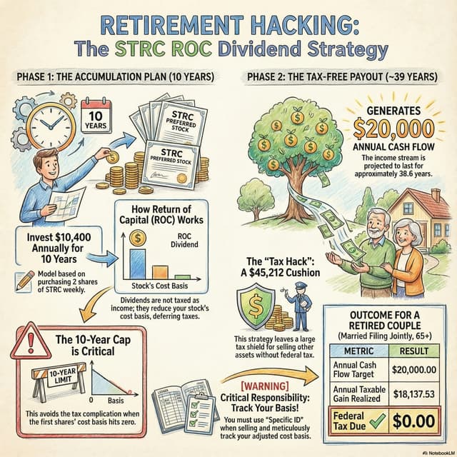 Retirement hacking with ROC dividends from $STRC
