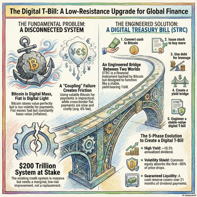 STRC -The digital T bill: Evolution of Digital money and a low friction upgrade path to $200 trillion global fiat system.