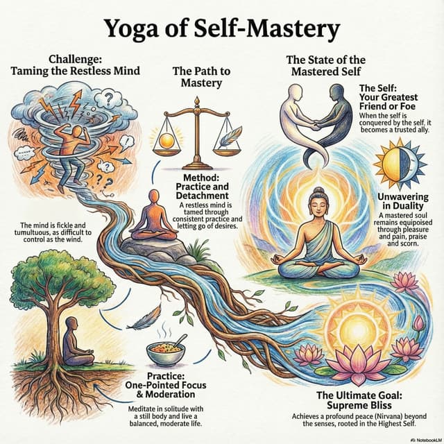 An Ode to a Yogi's still Heart - A poem based on Bhagavad Gita Chapter 6