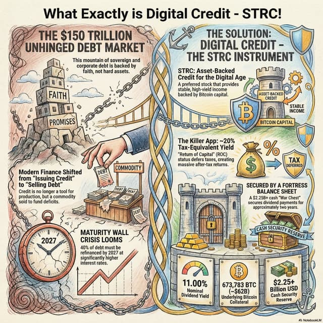 What exactly is digital credit : STRC - from selling debt to issuing credit!