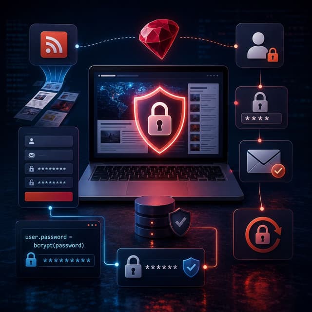 Course 37 - Building Web Apps with Ruby On Rails | Episode 7: From RSS Feeds to User Authentication and Recovery