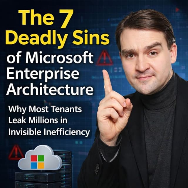 The 7 Deadly Sins of Microsoft Enterprise Architecture: Why Most Tenants Leak Millions in Invisible Inefficiency