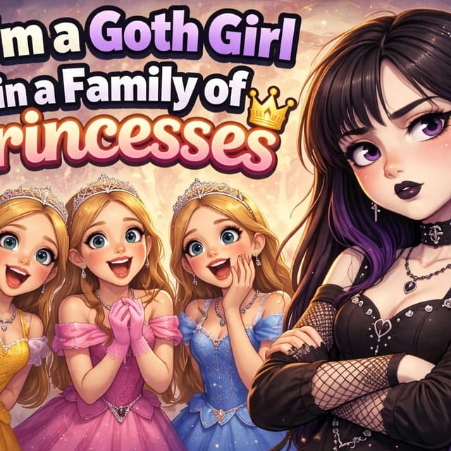 I'm a Goth Girl in a Family of Princesses| Like and subscribe to the podcast