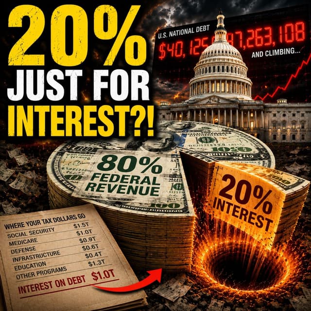 America Is Spending Nearly 20% of Its Revenue on Interest