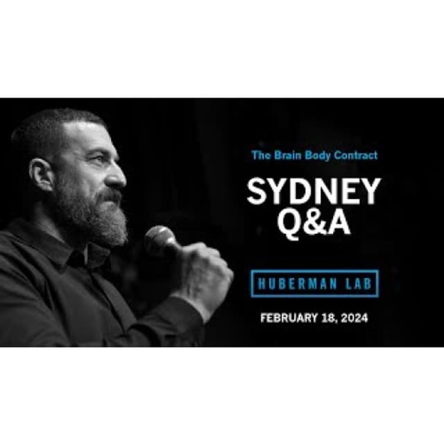 LIVE EVENT Q&A_ Dr. Andrew Huberman at the ICC Sydney Theatre