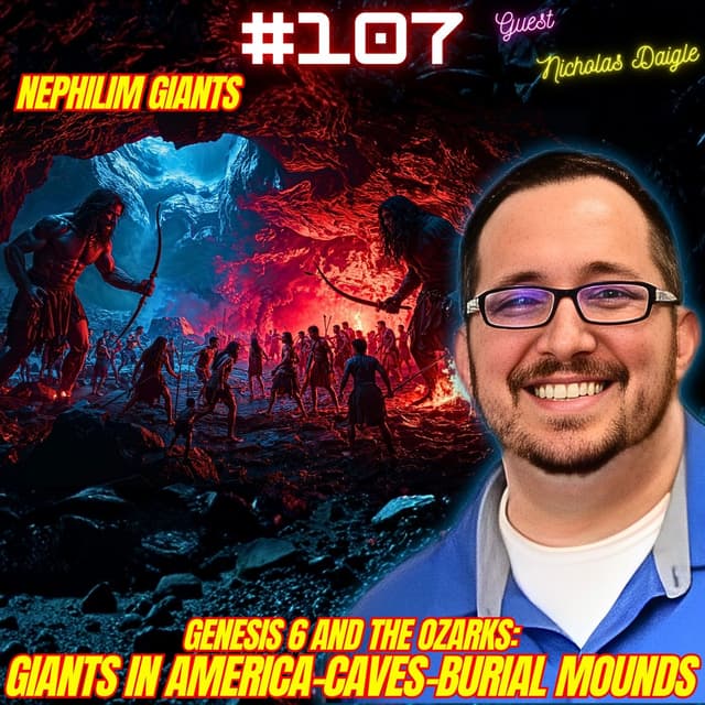#107. Nephilim Research| Ancient Civilizations| Megalithic Structures| Burial Mounds| Giants in America w/ Nicholas Daigle