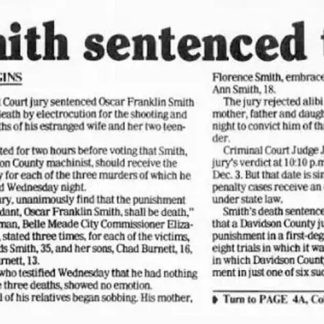 Jailhouse interview with Tennessee death row inmate Oscar Smith