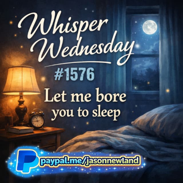 (Short Voice Only) Whisper Wednesday #1576 Let me bore you to sleep Jason Newland 18th March 2026