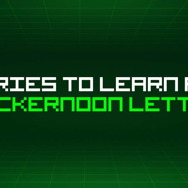 8 Stories To Learn About Hackernoon Letter