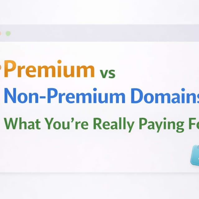 Premium vs Non-Premium Domains: What You’re Really Paying For