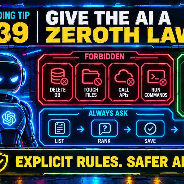 AI Coding Tip 039 - Write Your Own Zeroth Law
