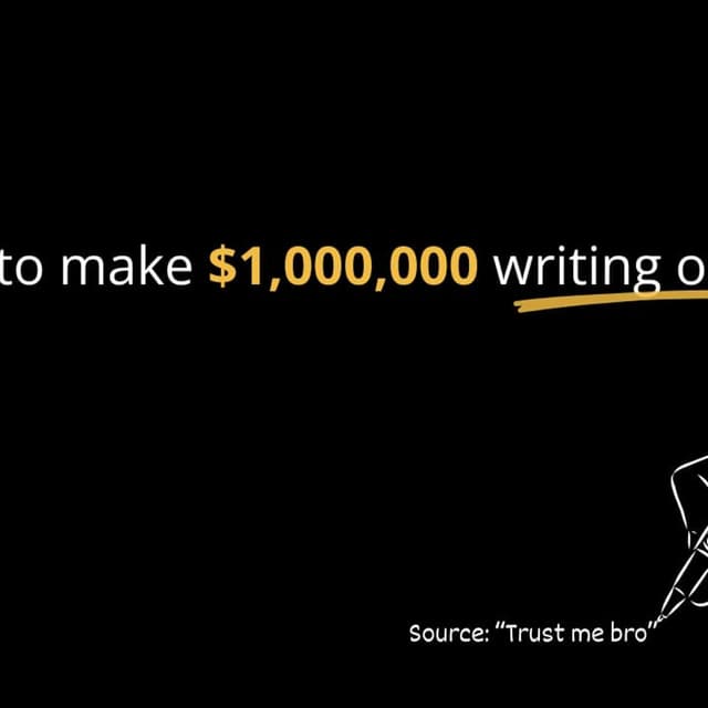 My Plan to Make a Million Dollars Writing Online