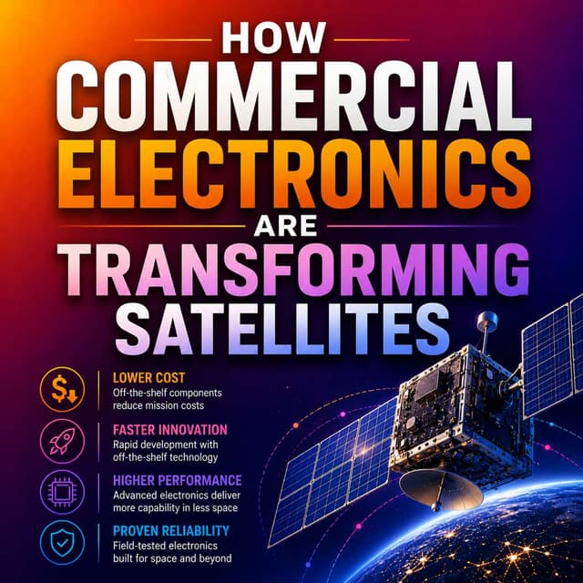 How Commercial Electronics Are Transforming Satellites