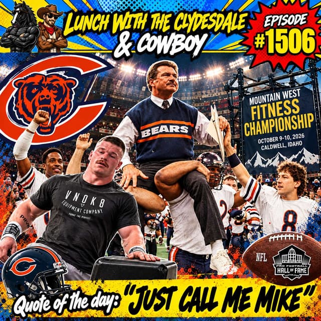 Lunch with the Clydesdale & Cowboy - Rest in Peace Mike Ditka!