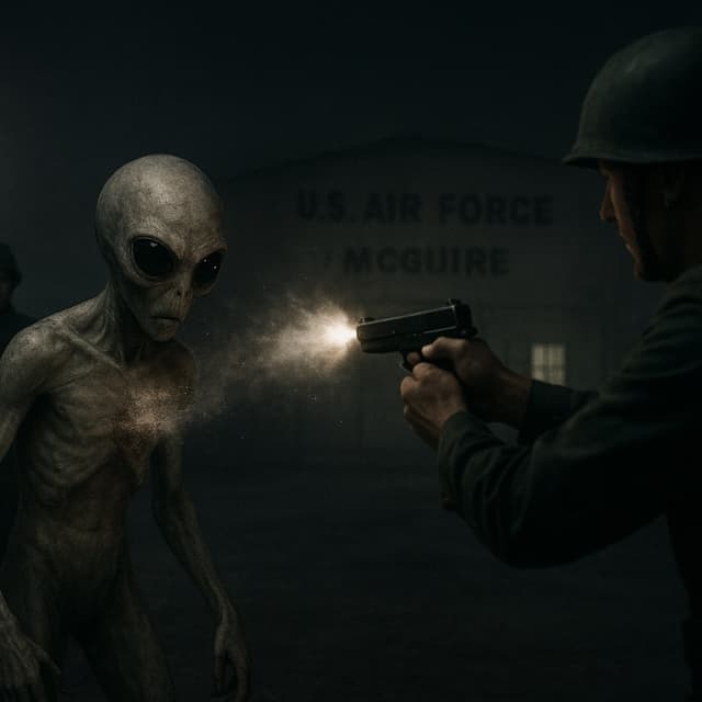 McGuire UFO Incident - Alien Shot On Military Base