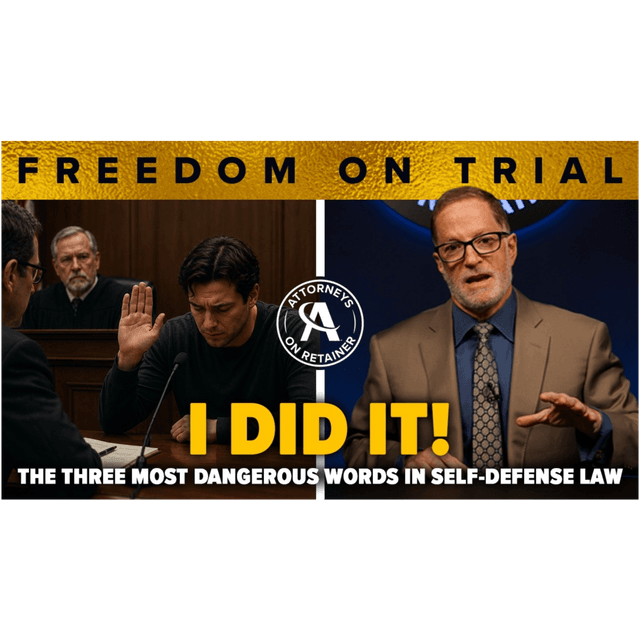 EP4 FREEDOM ON TRIAL: The 3 Most Dangerous Words in Self-Defense Law | Legal Analysis