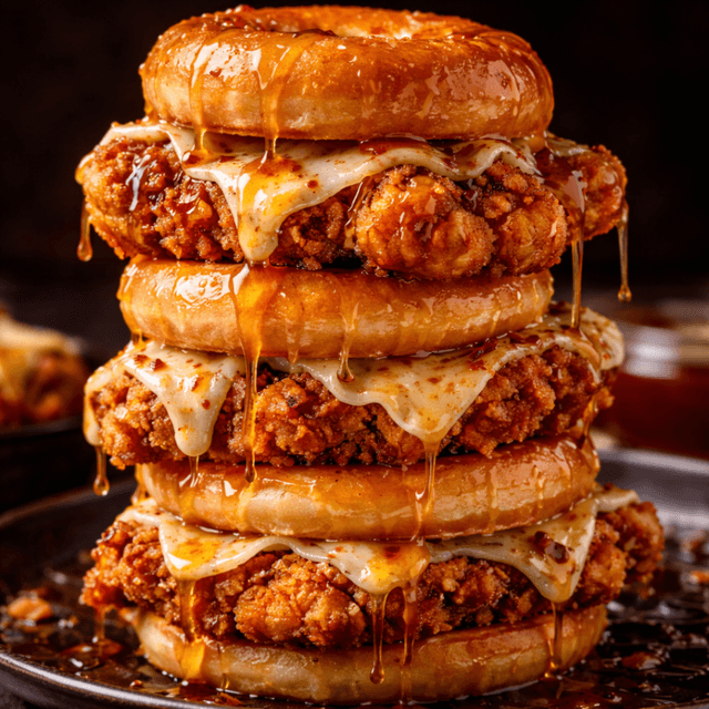 Hot Honey Chicken Donut Sliders (FlavorVille™)