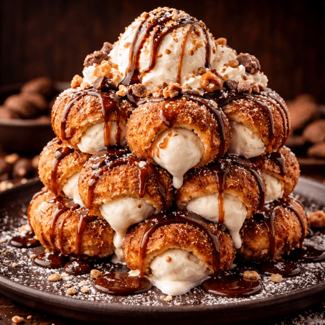 Deep Fried Ice Cream Pancake Stack (Brian M. Inspired)