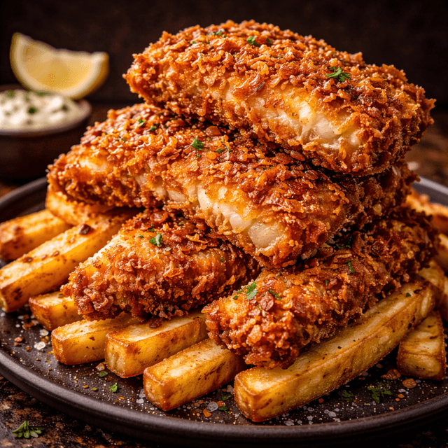 Red Snapper Potato-Crust Fish Chips (Brian M. Inspired)
