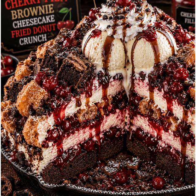 FLAVORVILLE™ CHERRY PIE BROWNIE CHEESECAKE FRIED DONUT CRUNCH