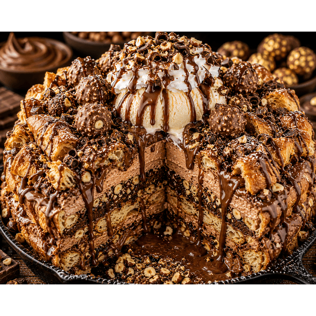 FLAVORVILLE™ NUTELLA FERRERO ROCHER CHEESECAKE CROISSANT CRUNCH
