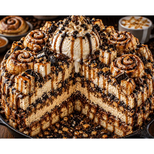 FLAVORVILLE™ CARAMEL MACCHIATO CHEESECAKE BRIOCHE CINNAMON ROLL COOKIE CRUNCH EXTREME