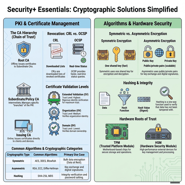 Security+ - Domain 07 - Cryptographic Solutions