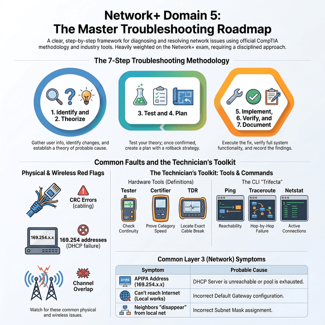 Network+ - Domain 05 - Network Troubleshooting