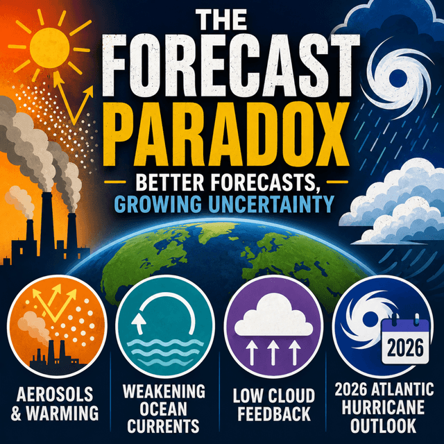 Better Weather Forecasts, Growing Uncertainty