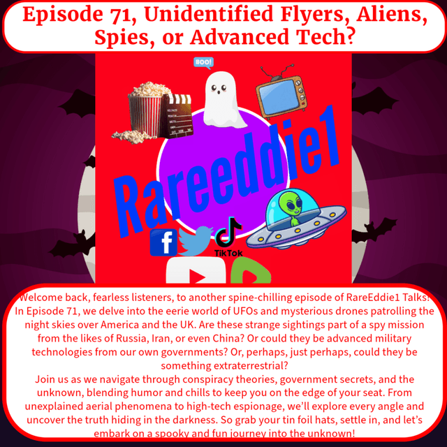 Episode 71, Unidentified Flyers, Aliens, Spies, or Advanced Tech?