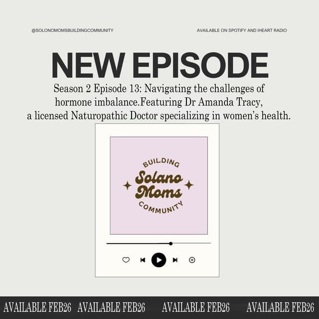 Navigating the challenges of hormone imbalance, sleep issues, stress, and anxiety Featuring Dr Amanda Tracy, a licensed Naturopathic Doctor specializing in women’s health.