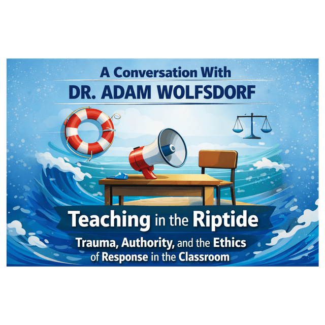 A Conversation With Dr. Adam Wolfsdorf (Pt II): Teaching in the Riptide: Trauma, Authority, and the Ethics of Response in the Classroom