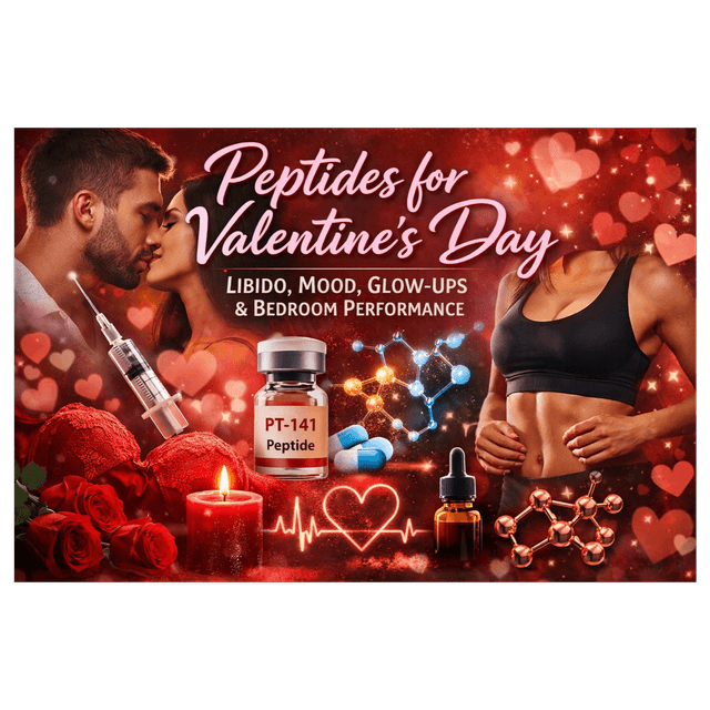 Peptides for Valentine’s Day: Libido, Mood, Glow-Ups, and Bedroom Performance